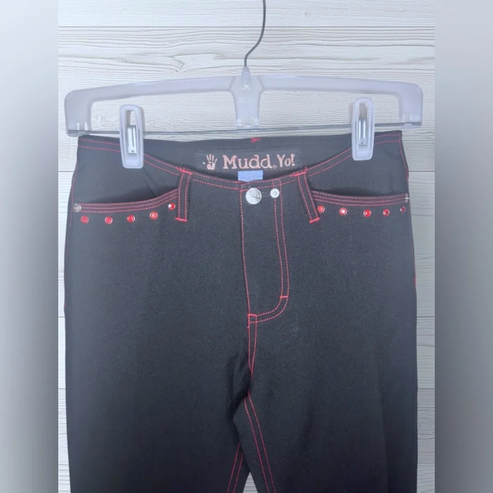 MUDD Women’s Y2K Fit & Flare Jegging Pants